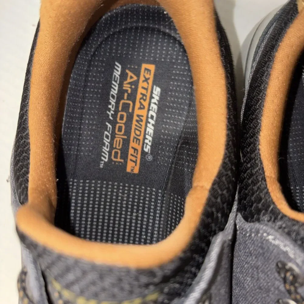 Skechers Men’s Relaxed Fit Elent Mosen Boat Shoe Black Size 12 E